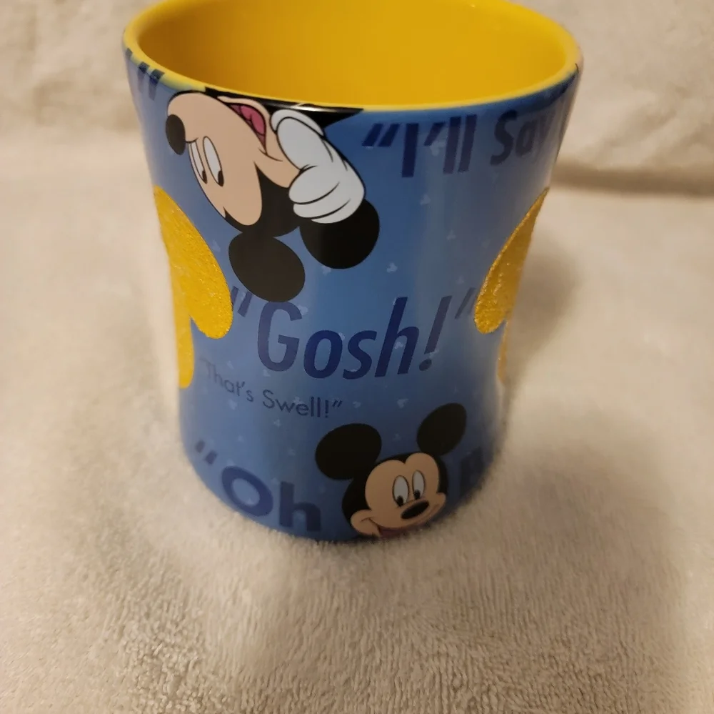 Disney Parks Mickey Mouse 3D Classic Sayings Textured Mouse Ears Shape‎ M…